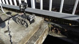 Robot d'inspection Explorer mini d'une caméra Gopro. Ce robot est plus petit de notre gamme