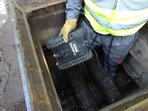 Inspection d'un réseau de chauffage urbain avec le robot STS10 Mike